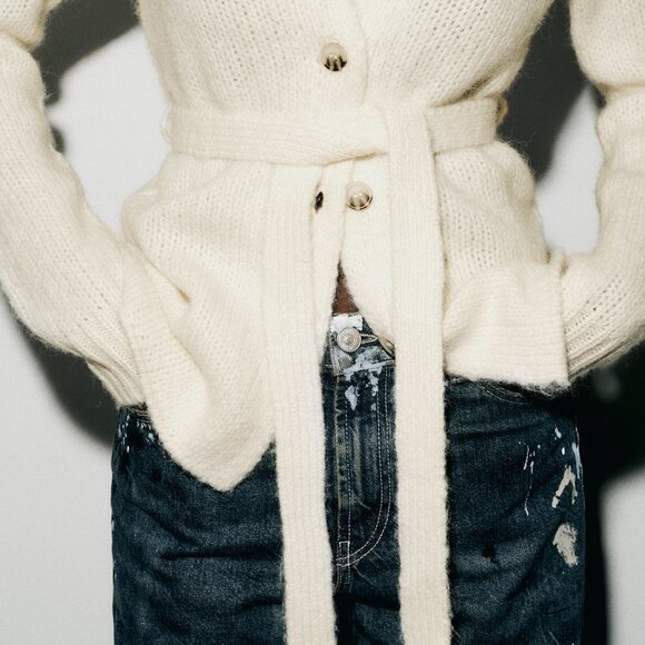 ZARA WOOL BLEND KNIT CARDIGAN - Picture 4 of 6